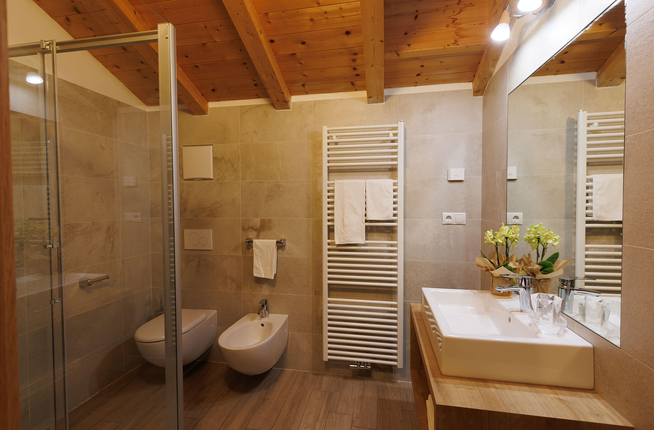 Wohnung Tre Cime - Badezimmer - Residence Burgmann Weilicher