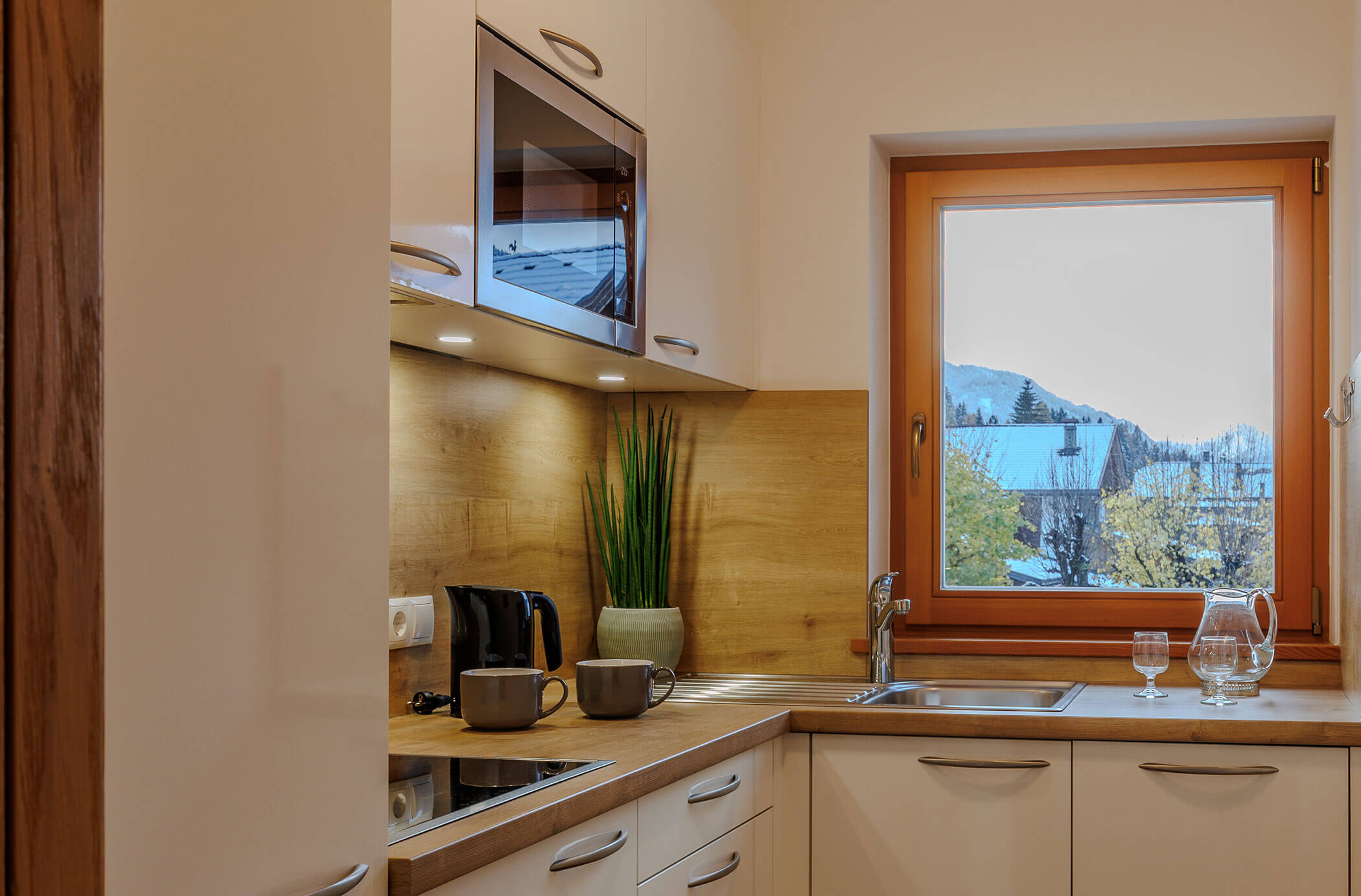 Wohnung Tre Cime - Helle Küche - Residence Burgmann Weilicher